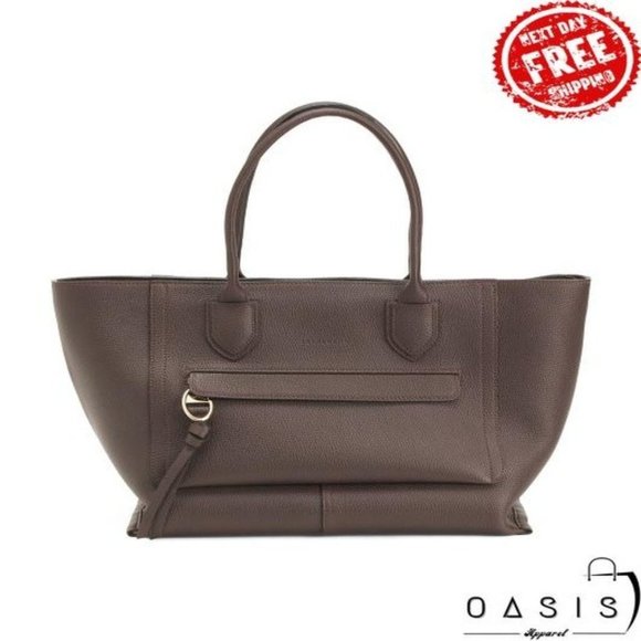 Longchamp Handbags - LONGCHAMP Leather Mailbox Shoulder Bag/ Women's Bag